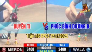 Trận 46 Giải CPC3 12/1/2025 - Duyên Ti Vs Phúc Bình Dương B