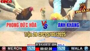 Trận 28 CPC1 5/5/2025 - Gà Cú Anh Khang Tiễn Gà Điều Anh Phong Đi Bụi