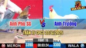 Trận 15 CPC3 22/06/2025 - Anh Phú Sài Gòn Vs Anh Nam CL