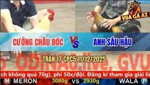 Trận 17 CPC5 11/12/2025 - Gà Chuối Anh Sáu Hậu Đá Bướm Ói Đen Đầu